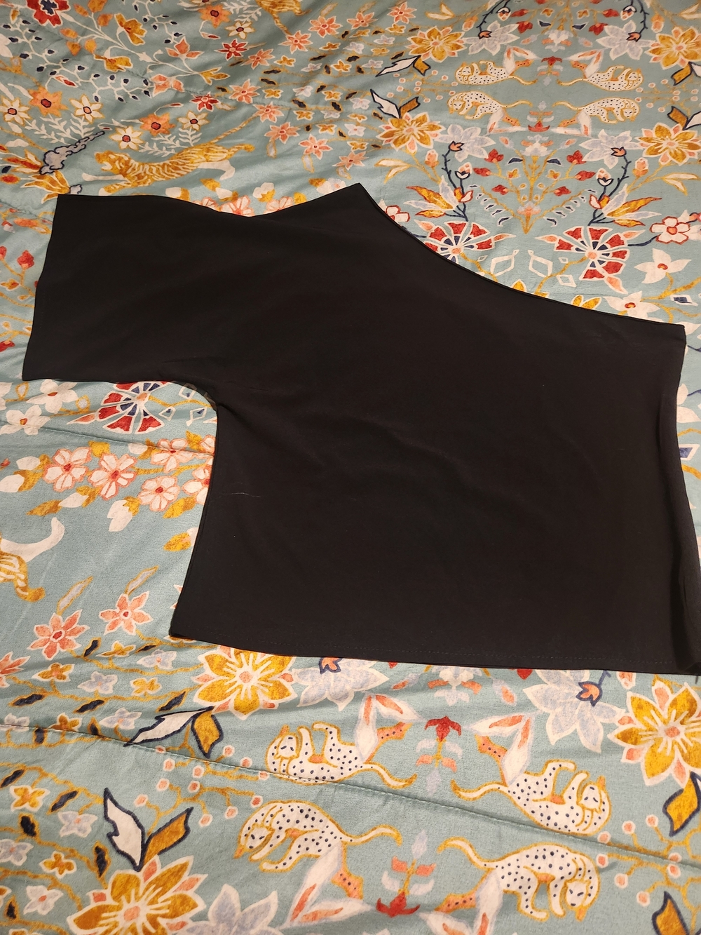 Black One-Shoulder Women’s Top